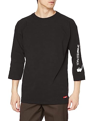 [インディアン] 4/3 フットボールTシャツ SPRINGFIELD MASS IC-2757 ブラック