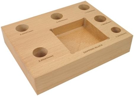 Dapping Set - 6 Extra Large Punches and Block - SFC Tools - 25-623