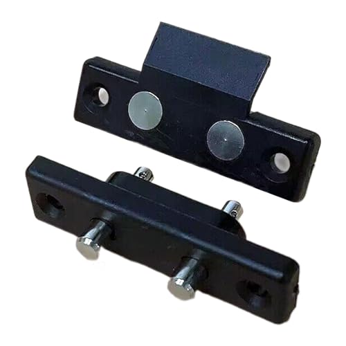 Ronyme Contactos de Taqué de Control de Acceso para Puertas Individuales, Puertas Dobles, Conector de Corriente Compacto Resistente, Negro 2 Terminales