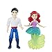 Disney Princess Ariel and Prince Eric Collectible Small Doll Royal Clips Fashion Toys with Extra Dress