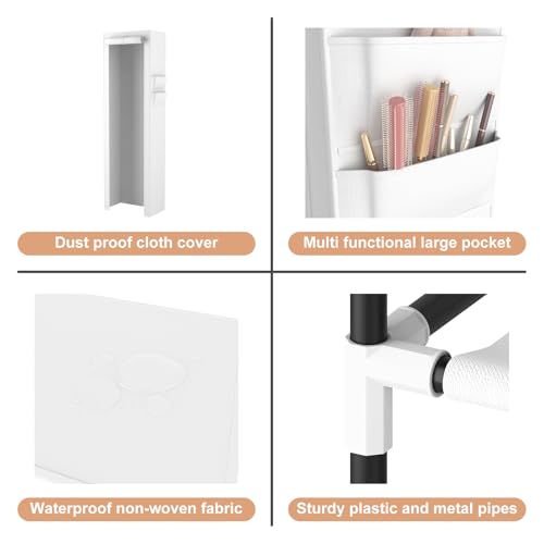 Variante de Vicye mueble zapatero 11 niveles 45×30×175 cm con funda