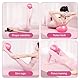 Keratobleem Kleiner Pilates Ball, Gymnastikball Klein,25 cm Rutschfester Fitnessball,mit aufblasbarem Strohhalm,Weicher Yoga Ball für Bauch und Schultertraining Balance Sport Pilates-Rosa