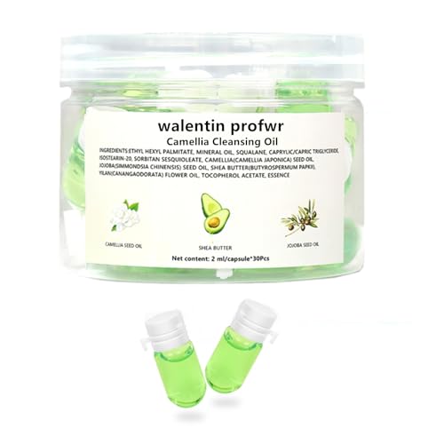 Reinigungsöl für Gesicht, 30 Pcs Mini Reisen Reinigungsöl, Make-up-Reinigungsöle Entferner Öl, Sanftes Reinigungsöl Tiefenreinigungsöl für alle Hauttypen