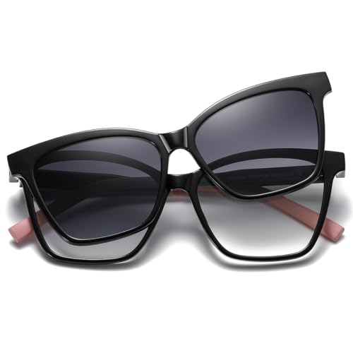 TR90 Magnetic Clip on Sunglasses Polarized Sun Glasses Clips Multifunctional Driving Eyeglasses