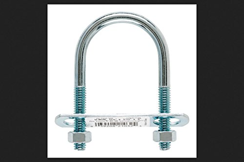 Image of Hampton 5 /16 in. x 1-3 /4 in. W x 3 in. L Coarse Zinc-Plated Steel U-Bolt