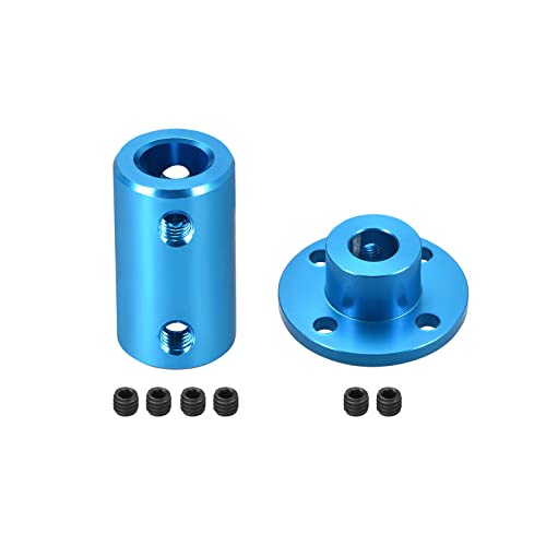 MECCANIXITY Rigid Flange Coupling 2pcs 8 x 13 x 16mm Motor Guide Shaft Coupler Motor Connector with 2pcs 8mm Shaft Coupling