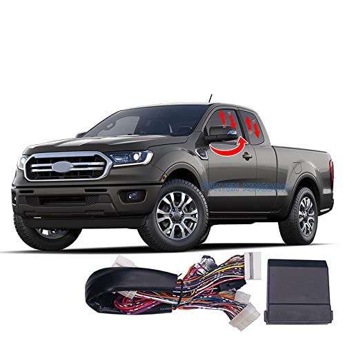 Forten Kingdom Car Side Rear View Mirror Folding And Auto Window Closer Open Kit Module For Ford Ranger 3.2T Wildtrak/Ranger Raptor 2017-2023 Left Hand Drive Control by Remote Key