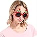 BOLZRA Christmas Sunglasses Props, 2 Pack Cartoon Reindeer Xmas Tree Eyeglasses Costume Glasses for New Year Party Favors Ornaments Gift