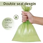 Dog Poop Bag 1140 Counts 57 Rolls, Unscented Doggy Poop Bags, Leak-Proof Dog Bags for Poop, Dog Waste Bags with Dispenser – Green (13 x 9 Inches)