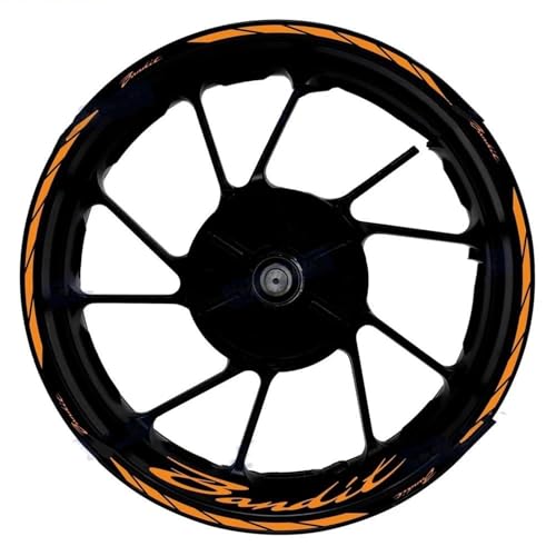 Autocollant roue moto Bandit rayures jante course deco