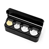 automatik auto fahren mit krücken Form: Quadrat MAyouth Coin Organizer Storage Automatische Euro Enthält Münzen Geldbörse Brieftaschenhalter Auto Coin Box Kapseln