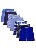 Fruit of the Loom Boys' Boxer Shorts, Woven - 7 Pack - Assorted, Large