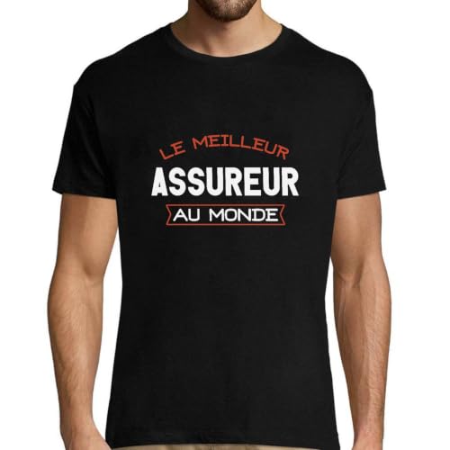 T-Shirt Homme Le Meilleur Assureur : cadeau humour papa anniversaire original