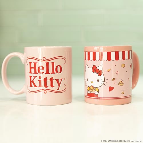 Uncanny Brands Hello Kitty Conjunto de presente de xícara única com 2 canecas