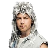 Boland - 85091 - Peluca para adultos, peinado mullet de pelo sintético para festivales o carnaval, accesorios para disfraces