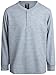 Quad Seven Boys Shirt - 2 Pack Waffle Knit V-Neck or Henley Long Sleeve Thermal T-Shirt - Baselayer Shirt for Boys (8-18), Size 16-18, Heather Grey/Charcoal Henley
