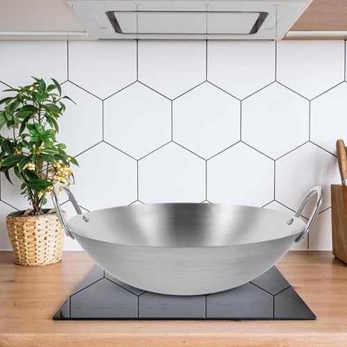Wok de acero inoxidable Cabilock con doble asa miniatura 6
