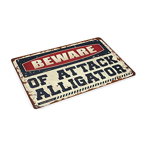 Tapis de porte d'extérieur alligator pour entrée de maison - 3