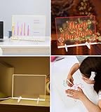 LED Note Board with 10 Colors Light Modes, LED Drawing Board for Kids Light Up Acrylic Message Board Doodle Desktop Memo with 7 Colors Pen Christmas Birthday Gifts (30 x 20cm) - Image 5