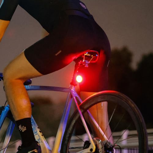Gaciron LOOP-100 luz Trasera Bicicleta, con Sensor de Freno Inteligente,100 LM de Alto Brillo,luz Bicicleta Trasera de aleación de Aluminio con instalación magnética,Luz Bicicleta Recargable - imagen 8