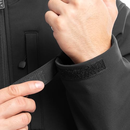 ATG by Wrangler Men's Soft Shell Hooded Jacket, Black, X-Large by ATG - Image 3