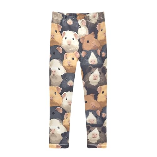Girls Leggings Cute Guinea Pig Toddler Girls Clothes Leggings for Girls Toddler Girls Leggings 3-4T