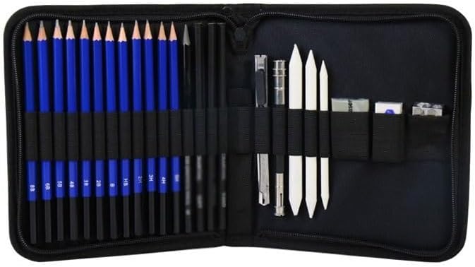 YMGSCC Sketch Set Pencil Bag Art Painting Tool Portable