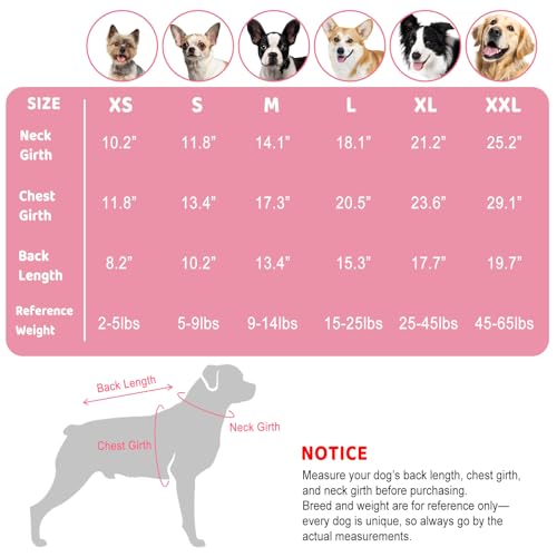 Image of Cozy Stretch Dog Turtleneck Sweater -Soft Warm Dog Knit Sweaters for Boy Girl Pets, Christmas Sweater Pullover for Small Medium Large Pup Winter Outfit,Pink XXL