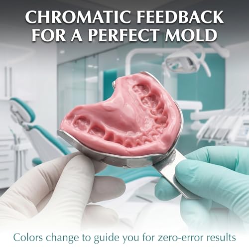 Image of Cavex ColorChange Dental Alginate Impression Material - Fast Set Alginate Dental Powder for Accurate, Detailed Dental Impressions, Color-Changing Mixing & Setting Indicators, 500g, Pack of 2