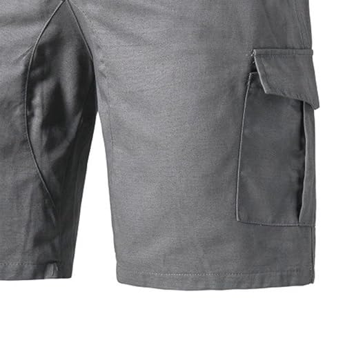 Bermuda cargo de algodón para hombre con cordón y bolsillos miniatura 6