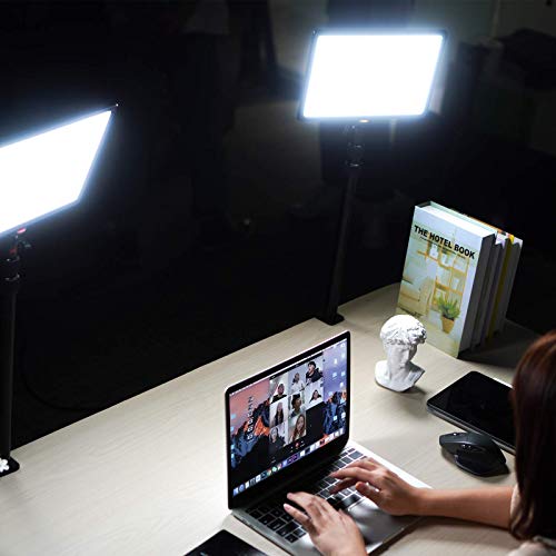 VIJIM K4 Premium Desktop LED-Videoleuchte mit Stativ und Tischklemme - mit internem Akku – Bild 5