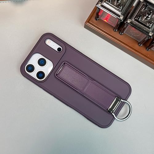Coque en métal de luxe pour iPhone 16 Plus silicone antichoc et support haut de gamme