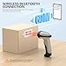 TEEMI Bluetooth Barcode Scanner, 1D Handheld Laser Bar Code Reader with Auto Sensing & Fast Accurate Scanning, Easy Pairing with iPad, iPhone, Android Smartphone, Tablet, PC – No Stand