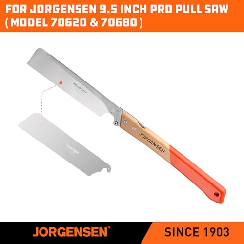 JORGENSEN Replacement Blade for 9.5 Inch Pro Pull Saw, SK5 Steel Blade, Tool-Less Quick Change, 21 TPI Cross Cut Woodworking Blade for Hardwood, Softwood by Jorgensen - Image 3