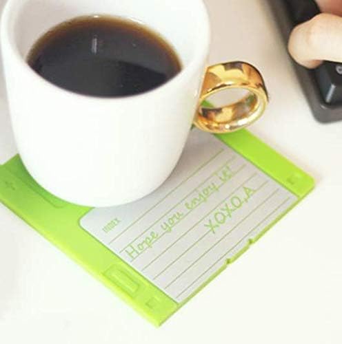 1PCS New Design Floppy disk coasters Silicone Coasters Tea Mat Retro Disk Cup Mats&Pads