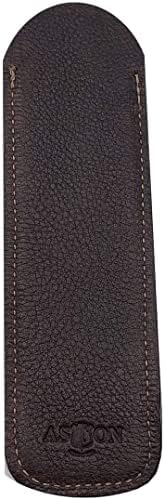 Aston Leather Pen Slip - Brown Double (Leather Pen/Pencil Holder Slip) image 4
