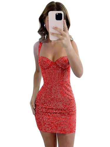 Sparkly Sequin Short Homecoming Dresses Spaghetti Straps Bodycon Cocktail Party Dress for Teens