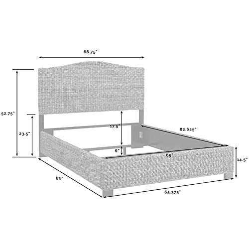 Crosley Furniture Serena Bed Set, Queen, Banana Leaf #TOP23