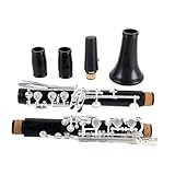 Cette clarinette est fabriquée en ABS, un matériau lisse et durable qui offre une excellente résonance, une grande stabilité, un son clair et une vibration stable. Les clés nickelées sont robustes et indéformables, tout en offrant une excellente élasticité et un confort de jeu optimal.