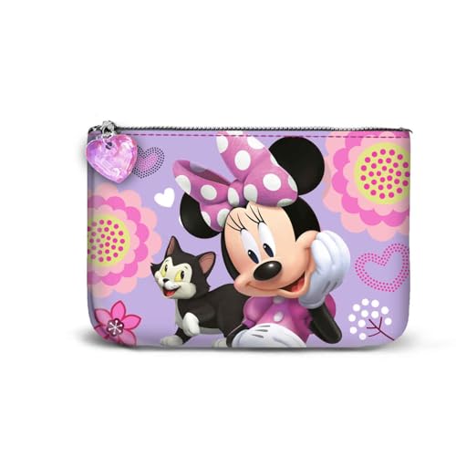 Miniatura 2 de Disney Minnie Mouse Cat-Monedero Cuadrado Pequeño, Lila, 13 x 10 cm