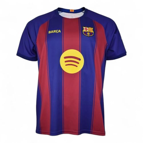 FCB FC Barcelona Camiseta 1a Equipación 2025/26 Réplica Oficial (FR/ES, Letras, M, Regular, Regular, Azulgrana)
