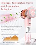 LKV Hair Dryer, 110,000 RPM Brushless Motor 200 Million Ionic Hairdryer 85dB Low Noise Fast Drying Hair Dryers with 2 Speed 3 Heat Setting Blow Dryer High Power Travel Hairdryers for Women Men (Pink) - Image 6