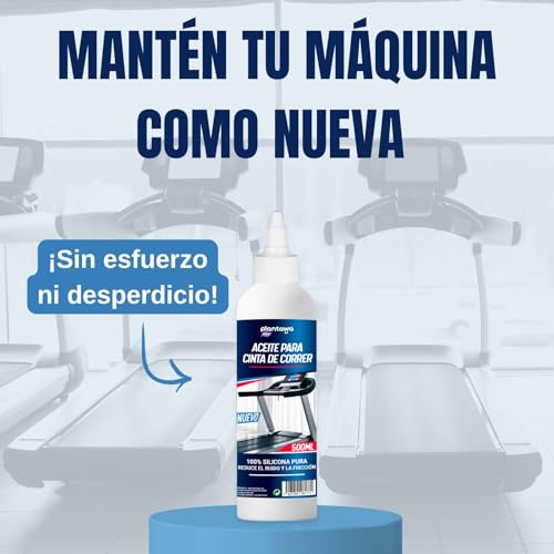 Plantawa Aceite para cintas de correr 500ml | Efectividad Probada | Limpieza y Seguridad | Aplicación Precisa | Universal y Respetuoso | Beneficios Duraderos | Silicona Pura | Ideal para Gimnasios. - imagen 6