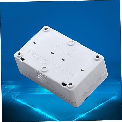 Enchufe doble de pared de 250V UPKOCH con tapa tipo alemán para interior y exterior 6
