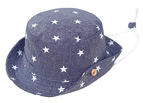 GEMVIE Chapeau Bob Bébé Enfant Unisexe Chapeau Cowboy en Coton Chapeau de Pêcheur Pliable Chapeau de Soleil Anti-UV pour Été Plage Voyage