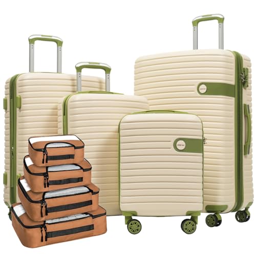 Merax Luggage Sets 4 piece Lightweight Suitcases With Spinner Wheels