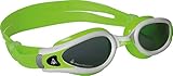 Aqua Sphere Kaiman Exo Small Fit Swimming Goggles with Smoke Lens, Lime/White