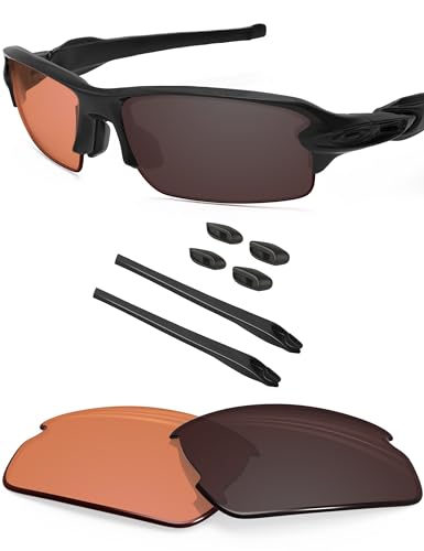 Image of BLAZERBUCK Replacement Lenses & Sock Kit for Oakley Flak 2.0 OO9295 Sunglasses