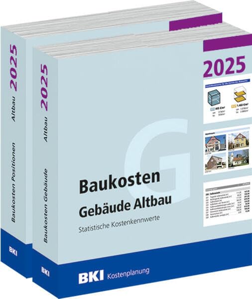 BKI Baukosten Gebäude + Positionen Altbau 2025