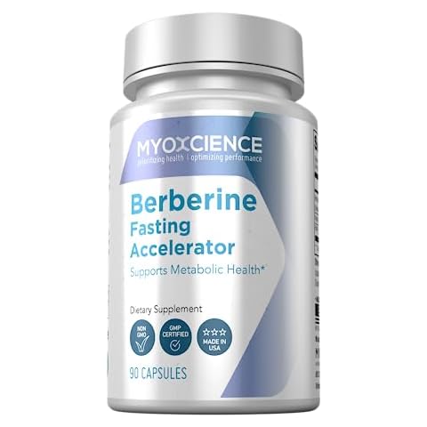 MYOXCIENCE Berberine Fasting Accelerator: Berberine HCL with ALA (Alpha Lipoic Acid) and Biotin, Capsule Cover